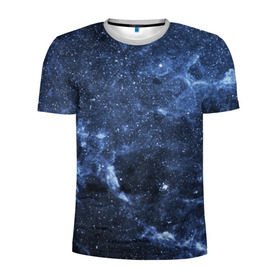 Мужская футболка 3D спортивная с принтом Безмолвный космос в Тюмени, 100% полиэстер с улучшенными характеристиками | приталенный силуэт, круглая горловина, широкие плечи, сужается к линии бедра | вселенная | галактика | звёзды | камета | космос | метеориты | метеоры | млечный путь | орбита | планеты | солнечная система