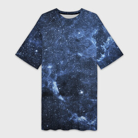 Платье-футболка 3D с принтом Безмолвный космос в Тюмени,  |  | вселенная | галактика | звёзды | камета | космос | метеориты | метеоры | млечный путь | орбита | планеты | солнечная система