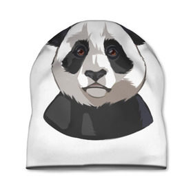 Шапка 3D с принтом Panda в Тюмени, 100% полиэстер | универсальный размер, печать по всей поверхности изделия | милый | панда