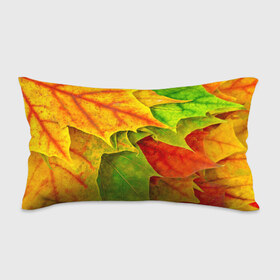 Подушка 3D антистресс с принтом Осенний наряд в Тюмени, наволочка — 100% полиэстер, наполнитель — вспененный полистирол | состоит из подушки и наволочки на молнии | жёлтый | зелёный | красный | листва | листья | оранжевый