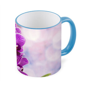 Кружка 3D с принтом Божественная орхидея в Тюмени, керамика | ёмкость 330 мл | 8 марта | букет | весна | красота | куст | лето | орхидея | подарок | сиреневый цвет | цветок | шикарный цветочек