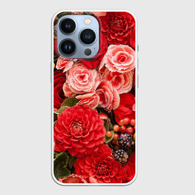 Чехол для iPhone 13 Pro с принтом Шикарный букет в Тюмени,  |  | 8 марта | блеск | гвоздики | красный | красота | невероятный | огромный букет | пёстрый | праздник | розы | роскошный | цветы | шикарный