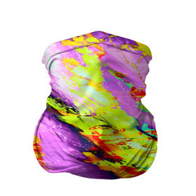 Бандана-труба 3D с принтом Акварельные краски в Тюмени, 100% полиэстер, ткань с особыми свойствами — Activecool | плотность 150‒180 г/м2; хорошо тянется, но сохраняет форму | абстракция | абстракция красок | краска | цветные