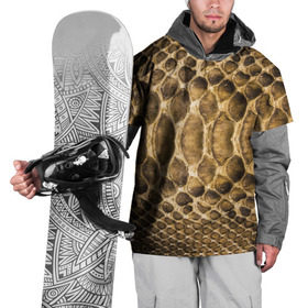 Накидка на куртку 3D с принтом Змеиная кожа в Тюмени, 100% полиэстер |  | fasion | snake | блеск | дерзость | змеиная | змея | кожа | кожура | красота | крутость | мода | показуха | статус | стиль | ткань | шик