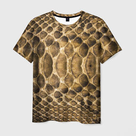 Мужская футболка 3D с принтом Змеиная кожа в Тюмени, 100% полиэфир | прямой крой, круглый вырез горловины, длина до линии бедер | fasion | snake | блеск | дерзость | змеиная | змея | кожа | кожура | красота | крутость | мода | показуха | статус | стиль | ткань | шик