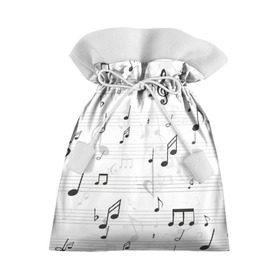 Подарочный 3D мешок с принтом ноты в Тюмени, 100% полиэстер | Размер: 29*39 см | Тематика изображения на принте: музыка | ноты | струны