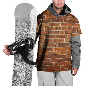 Накидка на куртку 3D с принтом Кирпичи в Тюмени, 100% полиэстер |  | бетон | камень | кирпич | мощь | стена | строительство | стройка | цемент