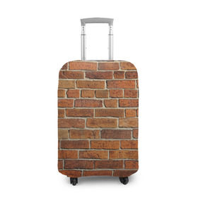 Чехол для чемодана 3D с принтом Кирпичи в Тюмени, 86% полиэфир, 14% спандекс | двустороннее нанесение принта, прорези для ручек и колес | бетон | камень | кирпич | мощь | стена | строительство | стройка | цемент