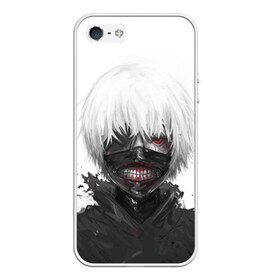 Чехол для iPhone 5/5S матовый с принтом Tokyo Ghoul в Тюмени, Силикон | Область печати: задняя сторона чехла, без боковых панелей | anime | ghoul | tokyo | tokyo ghoul | гуль