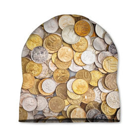 Шапка 3D с принтом Российские монетки в Тюмени, 100% полиэстер | универсальный размер, печать по всей поверхности изделия | Тематика изображения на принте: money | валюта | деньги | копейка | лавэ | мелочёвка | мелочь | монетки | монеты | россия | рубль | филки