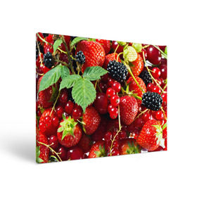 Холст прямоугольный с принтом Любимые ягоды в Тюмени, 100% ПВХ |  | Тематика изображения на принте: вкусно | голубика | дача | деревня | ежевика | зелень | клубника | малина | огород | полезно | сад | смородина | сок | фрукты | черника | шиповник | ягоды