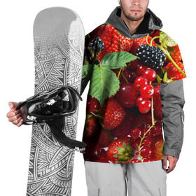 Накидка на куртку 3D с принтом Любимые ягоды в Тюмени, 100% полиэстер |  | вкусно | голубика | дача | деревня | ежевика | зелень | клубника | малина | огород | полезно | сад | смородина | сок | фрукты | черника | шиповник | ягоды