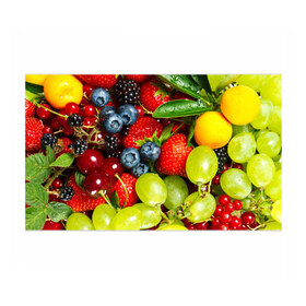 Бумага для упаковки 3D с принтом Вкусные ягоды в Тюмени, пластик и полированная сталь | круглая форма, металлическое крепление в виде кольца | Тематика изображения на принте: виноград | вкусно | голубика | дача | деревня | ежевика | клубника | малина | огород | полезно | рябина | сад | смородина | сок | фрукты | черника | ягоды
