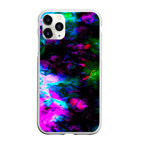 Чехол для iPhone 11 Pro матовый с принтом Цветные волны в Тюмени, Силикон |  | абстракция | иллюзии | краска | текстуры | цветные
