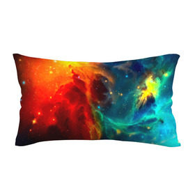 Подушка 3D антистресс с принтом Atlantis nebula в Тюмени, наволочка — 100% полиэстер, наполнитель — вспененный полистирол | состоит из подушки и наволочки на молнии | вселенная | звезды | космос