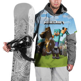 Накидка на куртку 3D с принтом Minecraft на коне в Тюмени, 100% полиэстер |  | game | minecraft | игры | маинкрафт | майн | майнкравт | майнкрафт
