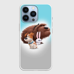 Чехол для iPhone 13 Pro с принтом Тайная жизнь в Тюмени,  |  | animal | dog | pets | the secret life of pets | домашние животные | животные | зайчик | заяц | песик | собака | собачка | тайная жизнь домашних животных