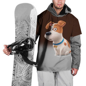 Накидка на куртку 3D с принтом Max в Тюмени, 100% полиэстер |  | animal | dog | pets | the secret life of pets | домашние животные | животные | песик | собака | собачка | тайная жизнь домашних животных