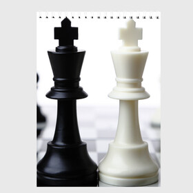 Скетчбук с принтом Шахматы в Тюмени, 100% бумага
 | 48 листов, плотность листов — 100 г/м2, плотность картонной обложки — 250 г/м2. Листы скреплены сверху удобной пружинной спиралью | белая | черная | шахматы