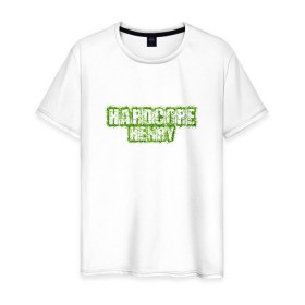 Мужская футболка хлопок с принтом Hardcore Henry в Тюмени, 100% хлопок | прямой крой, круглый вырез горловины, длина до линии бедер, слегка спущенное плечо. | 
