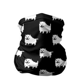 Бандана-труба 3D с принтом Undertale Annoying dog в Тюмени, 100% полиэстер, ткань с особыми свойствами — Activecool | плотность 150‒180 г/м2; хорошо тянется, но сохраняет форму | 8 bit | annoying dog | black | dog | pixel art | undertale