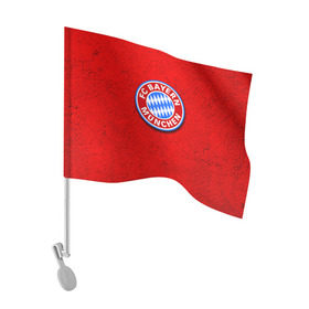 Флаг для автомобиля с принтом Бавария лого в Тюмени, 100% полиэстер | Размер: 30*21 см | bayern | munchen | бавария | мюнхен | фк | фк бавария | футбол