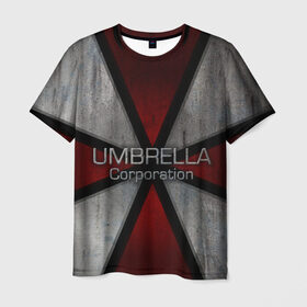 Мужская футболка 3D с принтом Umbrella corps в Тюмени, 100% полиэфир | прямой крой, круглый вырез горловины, длина до линии бедер | Тематика изображения на принте: resident evil | вирус | зомби