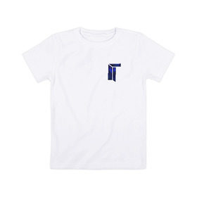 Детская футболка хлопок с принтом cs:go - TITAN в Тюмени, 100% хлопок | круглый вырез горловины, полуприлегающий силуэт, длина до линии бедер | 2016 | counter strike | cs | csgo | titan | титан