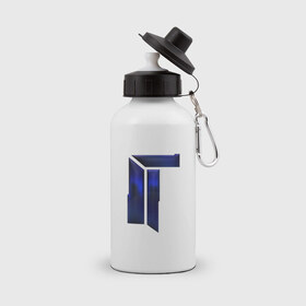 Бутылка спортивная с принтом cs:go - TITAN в Тюмени, металл | емкость — 500 мл, в комплекте две пластиковые крышки и карабин для крепления | 