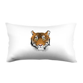 Подушка 3D антистресс с принтом Морда тигра в Тюмени, наволочка — 100% полиэстер, наполнитель — вспененный полистирол | состоит из подушки и наволочки на молнии | зверь | кошка | полосы | тигр | хищник