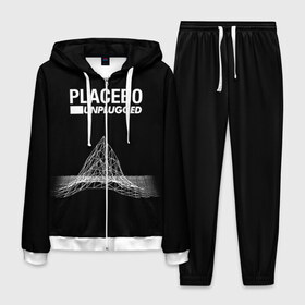 Мужской костюм 3D с принтом Placebo в Тюмени, 100% полиэстер | Манжеты и пояс оформлены тканевой резинкой, двухслойный капюшон со шнурком для регулировки, карманы спереди | placebo | брайан молко | молко | плацебо | плейсибо | плэйсибо
