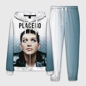Мужской костюм 3D с принтом Плацебо в Тюмени, 100% полиэстер | Манжеты и пояс оформлены тканевой резинкой, двухслойный капюшон со шнурком для регулировки, карманы спереди | placebo | брайан молко | молко | плацебо | плейсибо | плэйсибо