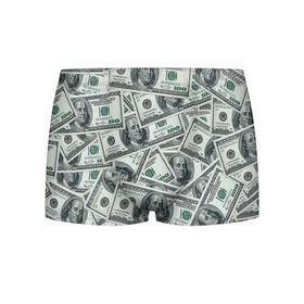 Мужские трусы 3D с принтом Банкноты в Тюмени, 50% хлопок, 50% полиэстер | классическая посадка, на поясе мягкая тканевая резинка | dollars | swag | бабло | банкноты | деньги | доллары | кеш | сваг | свег | свэг