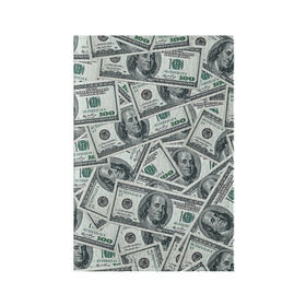 Обложка для паспорта матовая кожа с принтом Банкноты в Тюмени, натуральная матовая кожа | размер 19,3 х 13,7 см; прозрачные пластиковые крепления | Тематика изображения на принте: dollars | swag | бабло | банкноты | деньги | доллары | кеш | сваг | свег | свэг