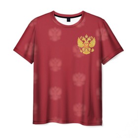 Мужская футболка 3D с принтом Сборная России по футболу в Тюмени, 100% полиэфир | прямой крой, круглый вырез горловины, длина до линии бедер | russia | акинфеев | дзюба | россия | рф | футбол | черышев