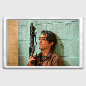 Магнит 45*70 с принтом The walking dead в Тюмени, Пластик | Размер: 78*52 мм; Размер печати: 70*45 | 