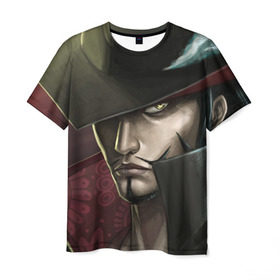 Мужская футболка 3D с принтом Him в Тюмени, 100% полиэфир | прямой крой, круглый вырез горловины, длина до линии бедер | anime | ван пис | луффи