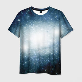 Мужская футболка 3D с принтом Центр Вселенной в Тюмени, 100% полиэфир | прямой крой, круглый вырез горловины, длина до линии бедер | вселенная | галактика | звёзды | комета | космос | метеориты | метеоры | млечный путь | планеты | солнечная система