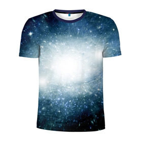 Мужская футболка 3D спортивная с принтом Центр Вселенной в Тюмени, 100% полиэстер с улучшенными характеристиками | приталенный силуэт, круглая горловина, широкие плечи, сужается к линии бедра | вселенная | галактика | звёзды | комета | космос | метеориты | метеоры | млечный путь | планеты | солнечная система
