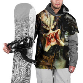 Накидка на куртку 3D с принтом Чужой в Тюмени, 100% полиэстер |  | predator | инопланетяне | пришелец