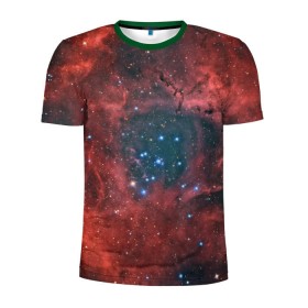 Мужская футболка 3D спортивная с принтом Галактика в Тюмени, 100% полиэстер с улучшенными характеристиками | приталенный силуэт, круглая горловина, широкие плечи, сужается к линии бедра | вселенная | галактика | звёзды | комета | космос | метеориты | метеоры | млечный путь | орбита | планеты | солнечная система