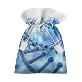 Подарочный 3D мешок с принтом Молекула ДНК в Тюмени, 100% полиэстер | Размер: 29*39 см | dna | биохимия | внешность | ген | генетика | днк | молекула | наследственность | спираль | способности | структура | характер | черты