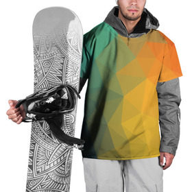 Накидка на куртку 3D с принтом LowPoly Gradient в Тюмени, 100% полиэстер |  | colors | gradient | lowpoly | poly | градиент | цвета