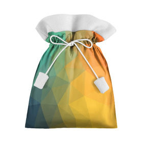 Подарочный 3D мешок с принтом LowPoly Gradient в Тюмени, 100% полиэстер | Размер: 29*39 см | Тематика изображения на принте: colors | gradient | lowpoly | poly | градиент | цвета