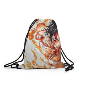 Рюкзак-мешок 3D с принтом Бусы в Тюмени, 100% полиэстер | плотность ткани — 200 г/м2, размер — 35 х 45 см; лямки — толстые шнурки, застежка на шнуровке, без карманов и подкладки | anime | ван пис | луффи