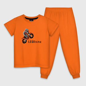 Детская пижама хлопок с принтом Лего мотоцикл в Тюмени, 100% хлопок |  брюки и футболка прямого кроя, без карманов, на брюках мягкая резинка на поясе и по низу штанин
 | lego | конструктор | лего | мотоцикл