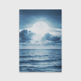 Обложка для паспорта матовая кожа с принтом Солнце садится в Тюмени, натуральная матовая кожа | размер 19,3 х 13,7 см; прозрачные пластиковые крепления | Тематика изображения на принте: луна | море | ночь | пейзаж