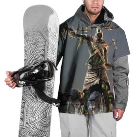 Накидка на куртку 3D с принтом Леший в Тюмени, 100% полиэстер |  | gerald | wild hunt | witcher | ведьмак | геральд | дикая охота