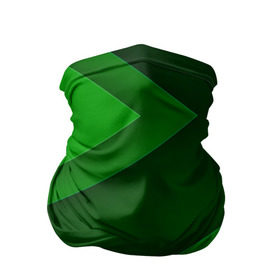 Бандана-труба 3D с принтом Зелёные стрелы в Тюмени, 100% полиэстер, ткань с особыми свойствами — Activecool | плотность 150‒180 г/м2; хорошо тянется, но сохраняет форму | геометрия | зеленый | полосы