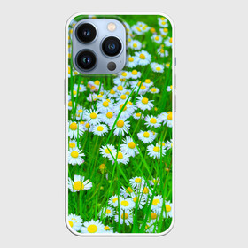 Чехол для iPhone 13 Pro с принтом Ромашки в Тюмени,  |  | Тематика изображения на принте: поле | природа | ромашка | цветы